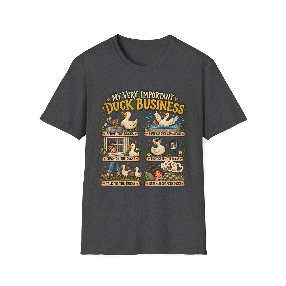 My Very Important Duck Business T-Shirt – Vintage Cute Duck Rules Tee
