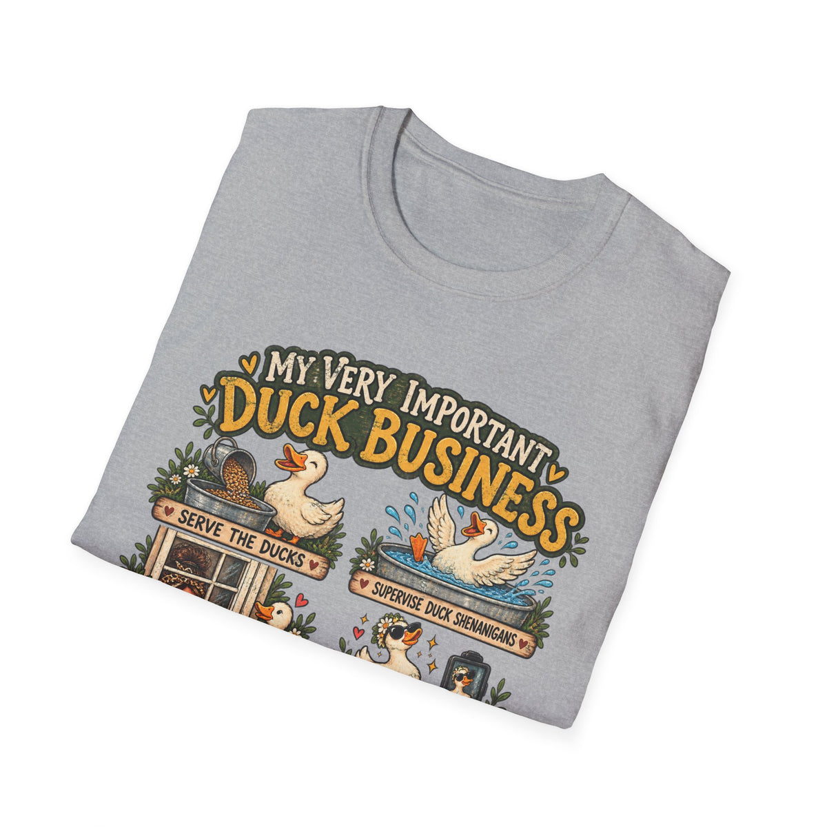 My Very Important Duck Business T-Shirt – Vintage Cute Duck Rules Tee