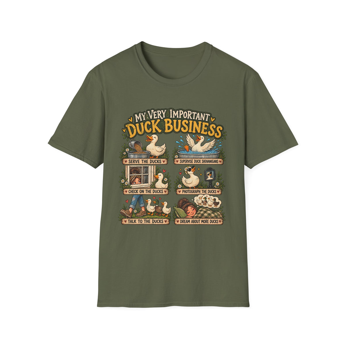 My Very Important Duck Business T-Shirt – Vintage Cute Duck Rules Tee