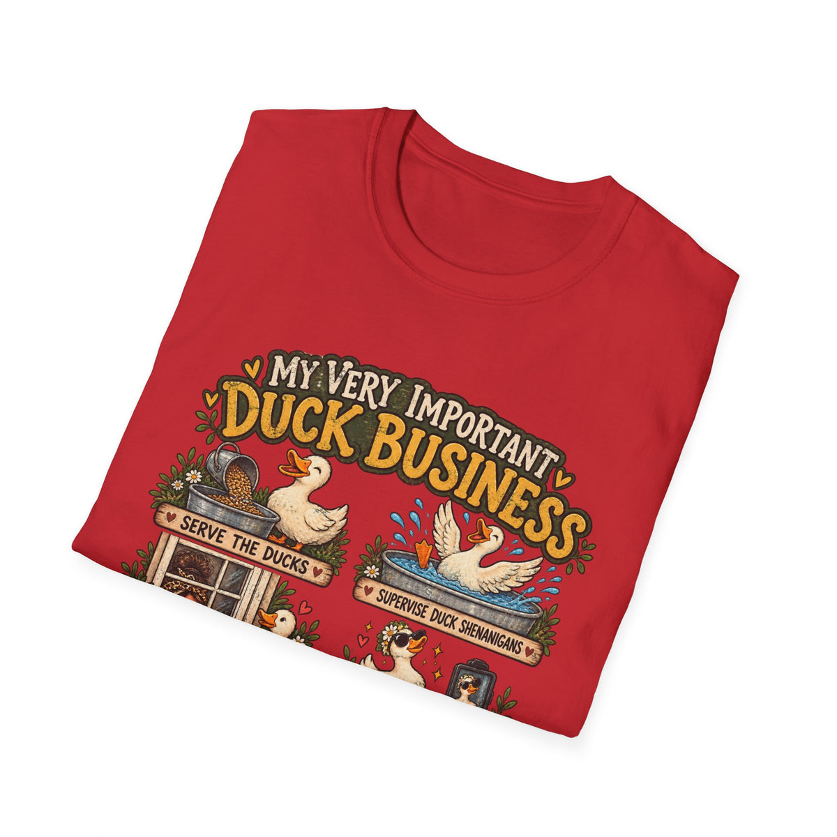 My Very Important Duck Business T-Shirt – Vintage Cute Duck Rules Tee