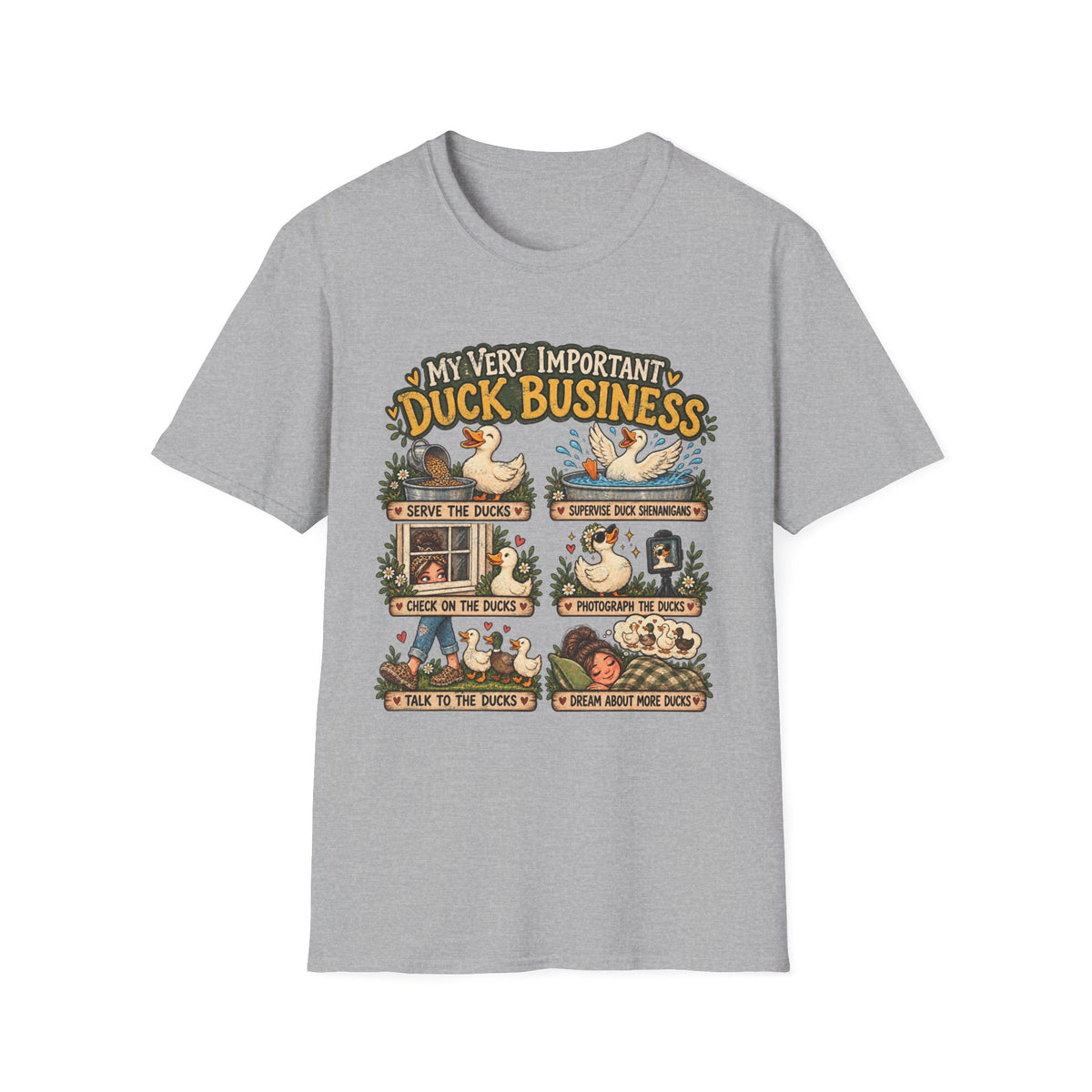 My Very Important Duck Business T-Shirt – Vintage Cute Duck Rules Tee