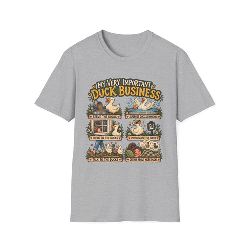 My Very Important Duck Business T-Shirt – Vintage Cute Duck Rules Tee