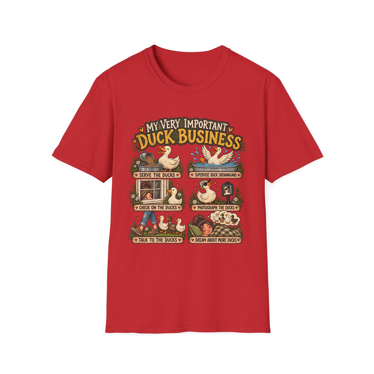 My Very Important Duck Business T-Shirt – Vintage Cute Duck Rules Tee