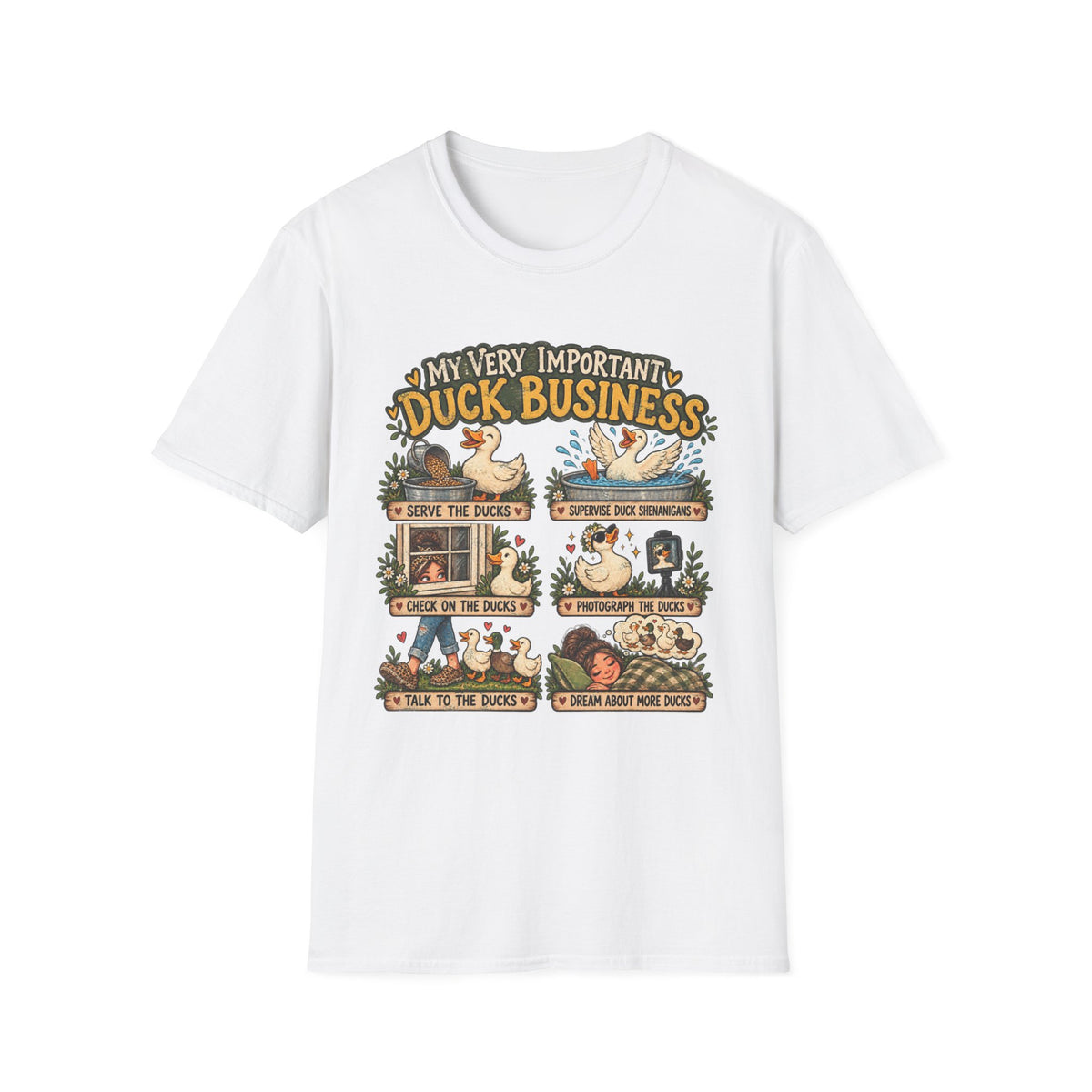My Very Important Duck Business T-Shirt – Vintage Cute Duck Rules Tee