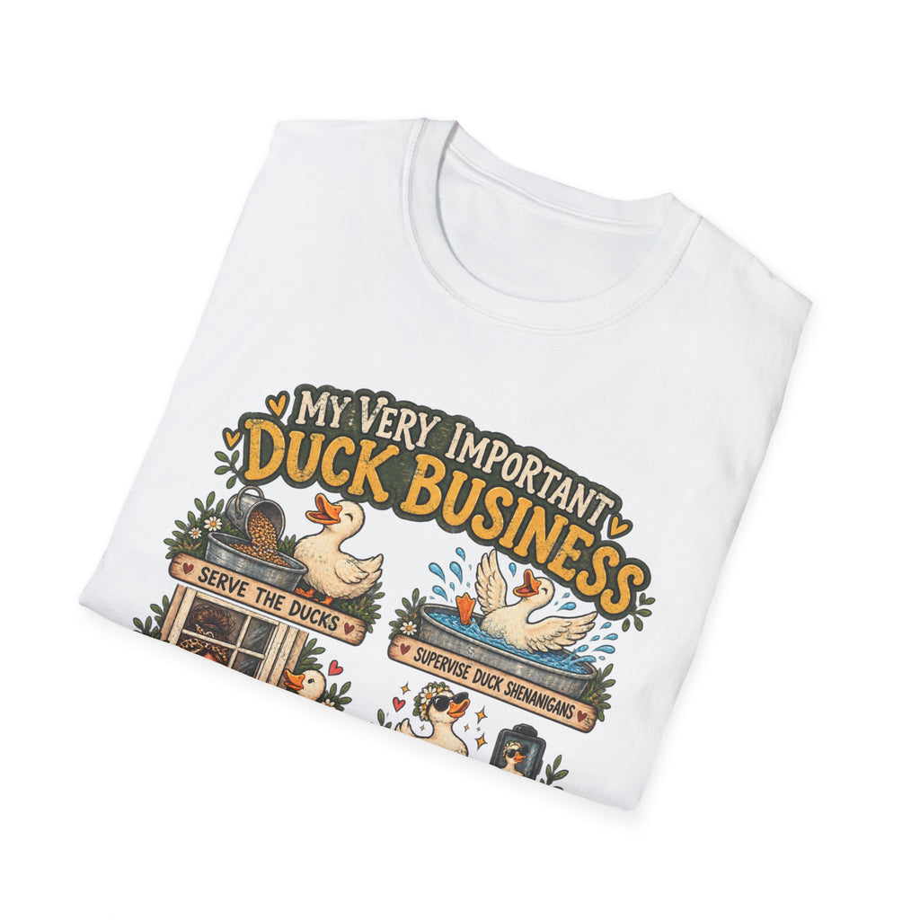 My Very Important Duck Business T-Shirt – Vintage Cute Duck Rules Tee
