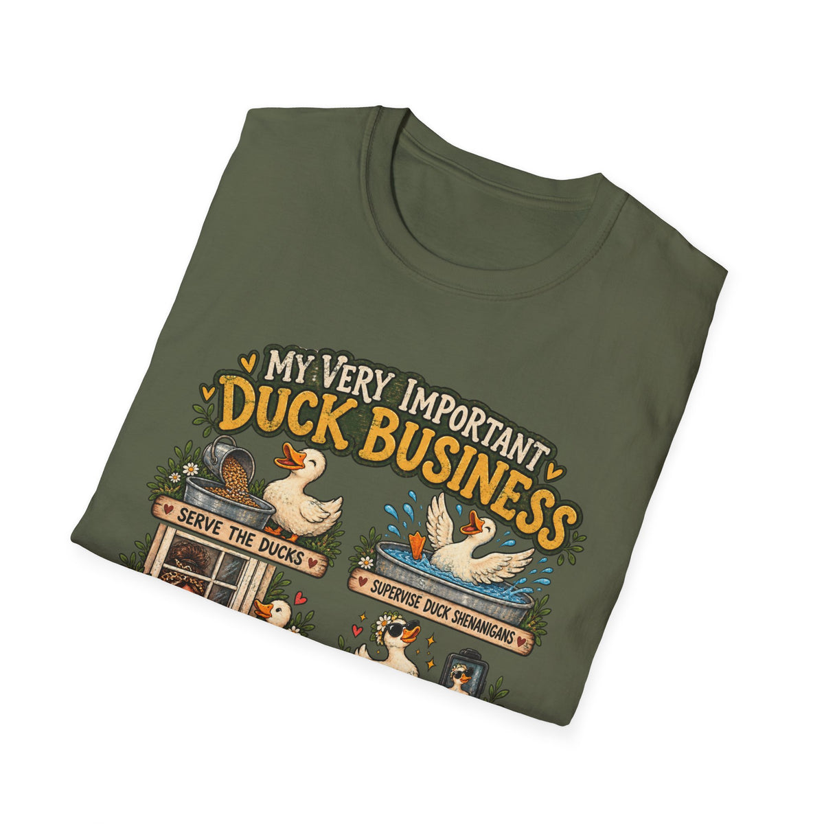 My Very Important Duck Business T-Shirt – Vintage Cute Duck Rules Tee